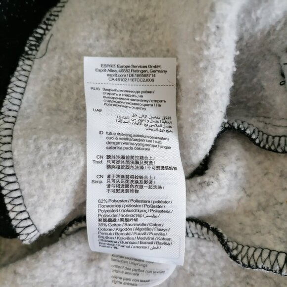 EDC Mens Black Long Sleeve Full Zip Fleece Jacket Size Medium - Picture 7 of 7